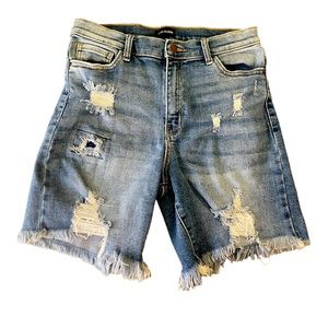 Poison Mushroom denim shorts distressed Excellent Condition Size M